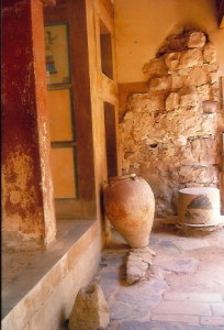 Vessels used to hold wine at the Minoan Ruin, Knossos