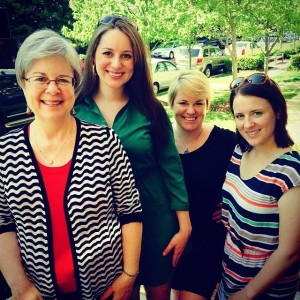 My Mom and sisters on Mother's Day last May.